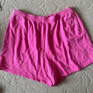 Skims cotton shorts, pink